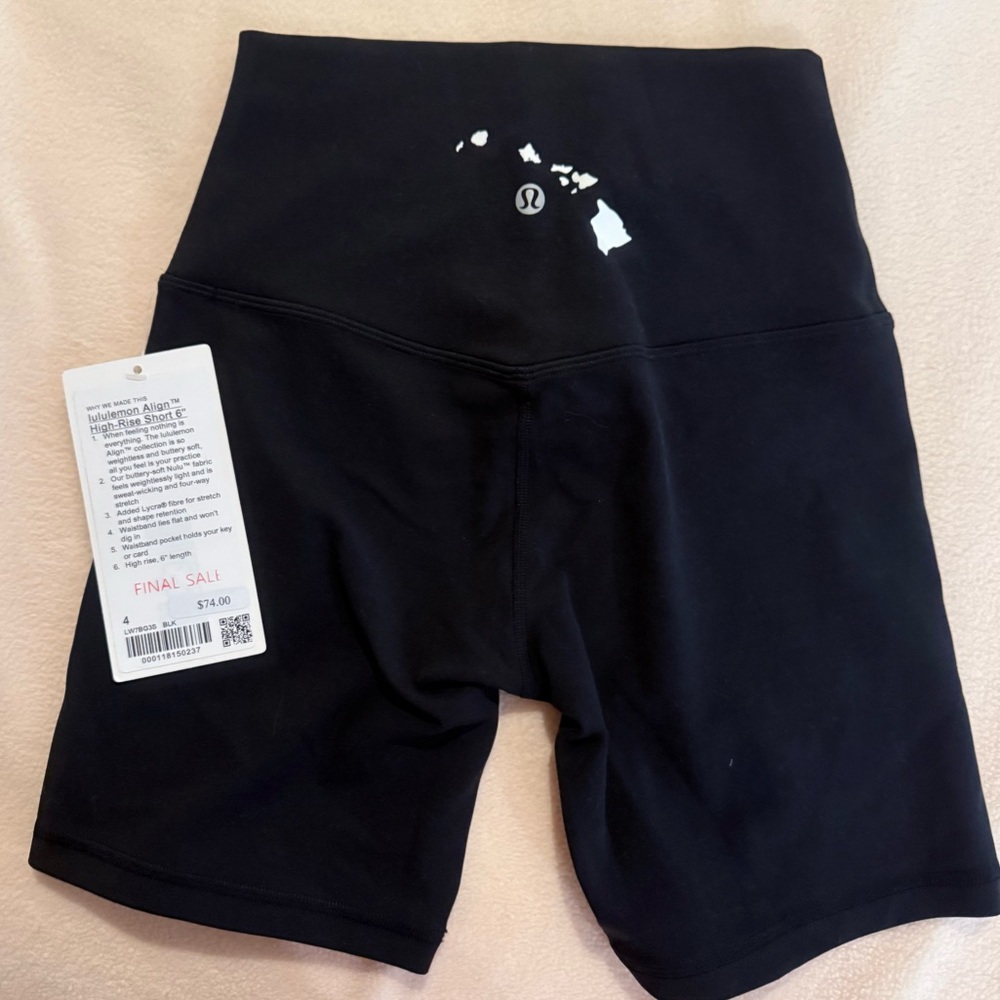 Lululemon Hawaii Raw Edition Align High-Rise Short 6”